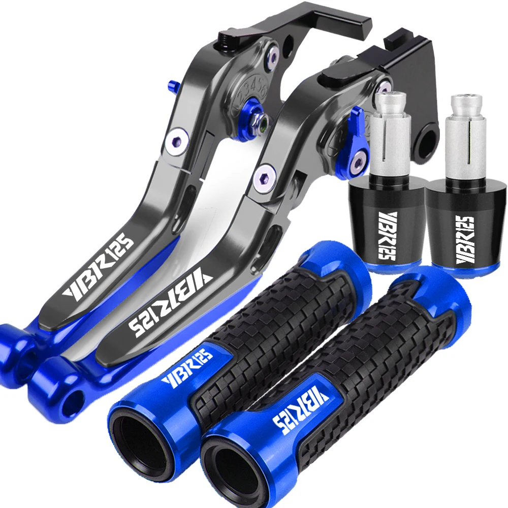 Motorcycle YBR 125 2010 2009 Folding Adjustable Brake Clutch Levers Handlebar grips FOR YAMAHA YBR 125 2005~2014 2013 2012 2011