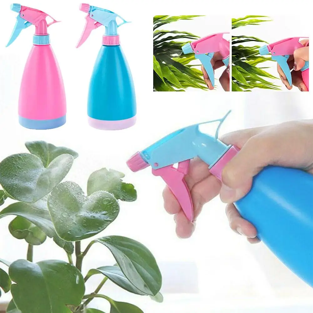 500ml Spray Bottle Hand Pressure Plastic Watering Pot Used For Watering Potted Plants Adjustable Nozzle Horticultural Tools F3h5