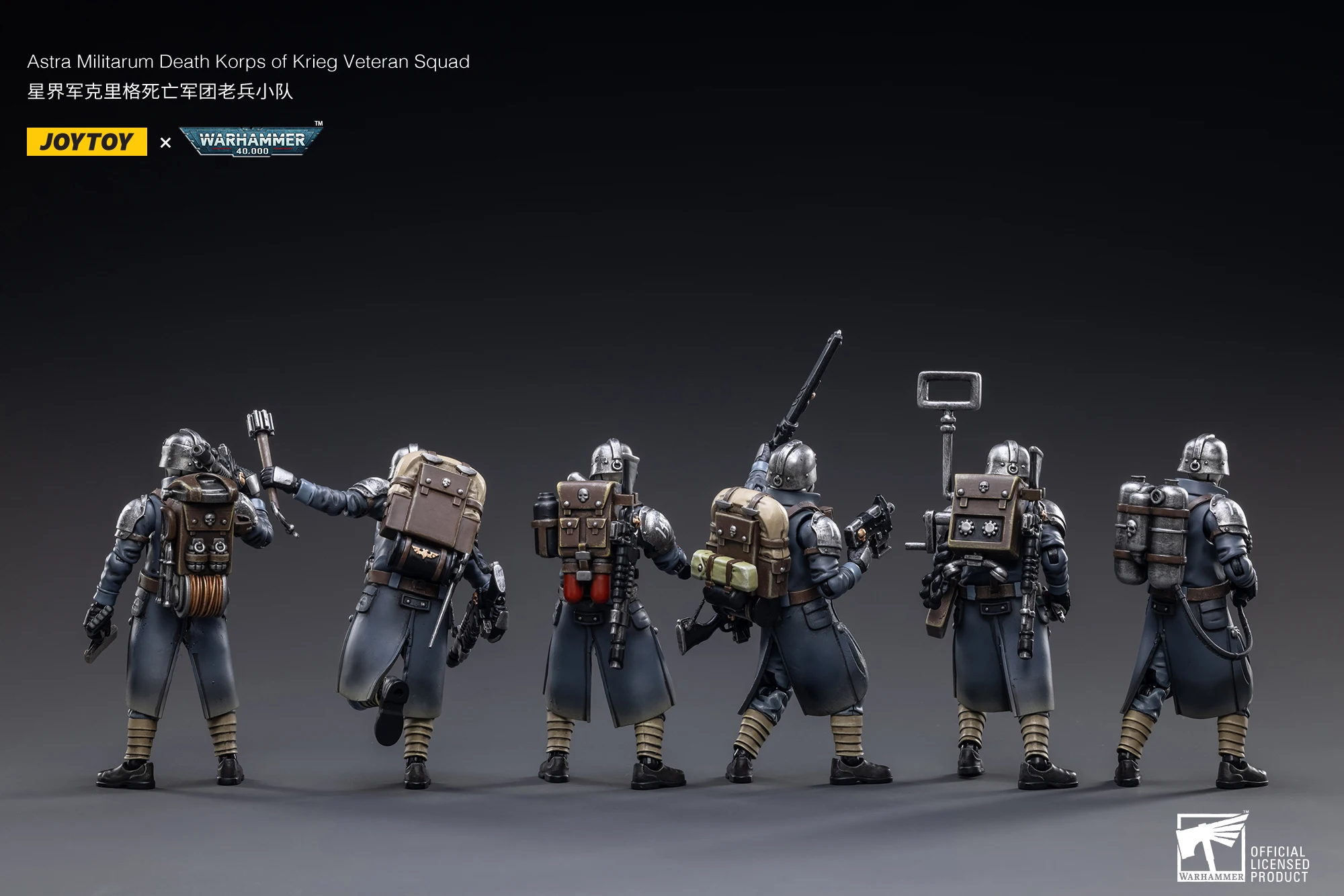 

【Pre-sale】JOYTOY Warhammer 40K Astra Militarum Death Korps of Krieg Veteran Squad 1/18 Action Figure Collection