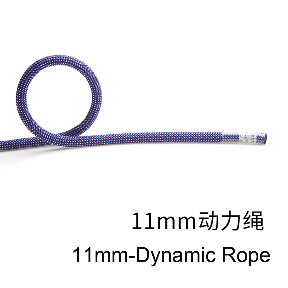 Φ:11mm-5m- Power Rope 9.3kn, Polymer Nylon 66, Outdoor Climbing, Downhill Climbing, High-Altitude Operation Safety Rope, P50