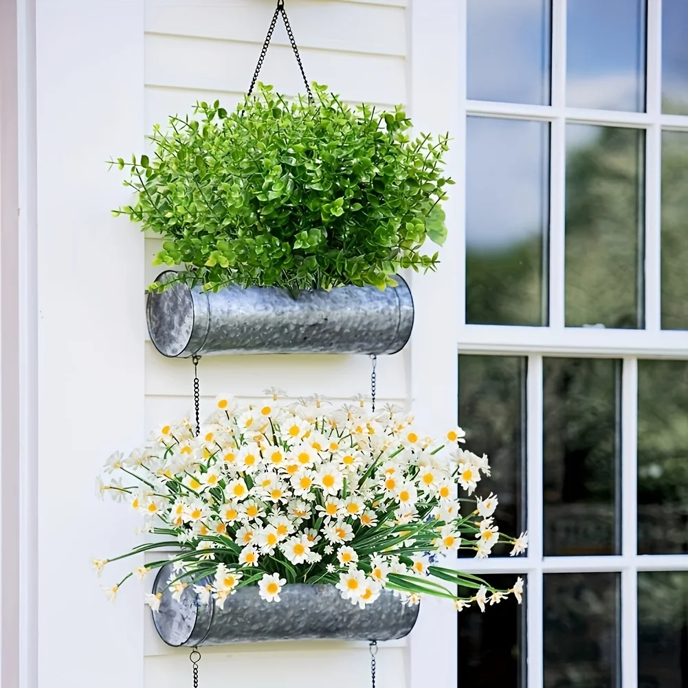 6 قطع من نبات الأوكالبتوس المقلد، الربيع، الصيف، الخريف، المنزل الداخلي، الحديقة الخارجية، ديكورات المهرجانات المختلفة