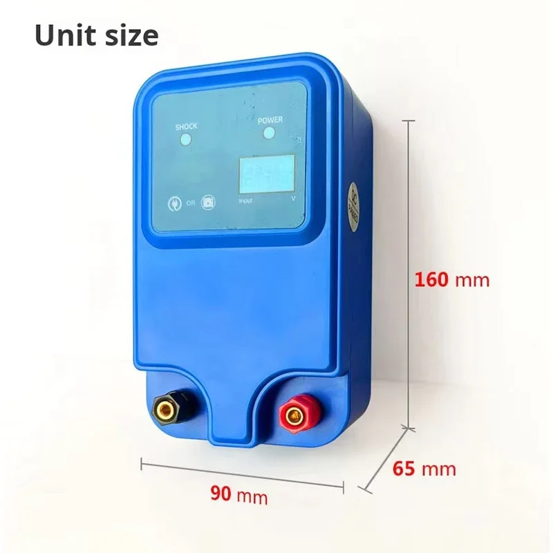 Durable10km 1.5J Electric Fence Energizer Animals Electronic Pulse Fence Controller For Cattle Sheep Livestock Pasture Fence Dev