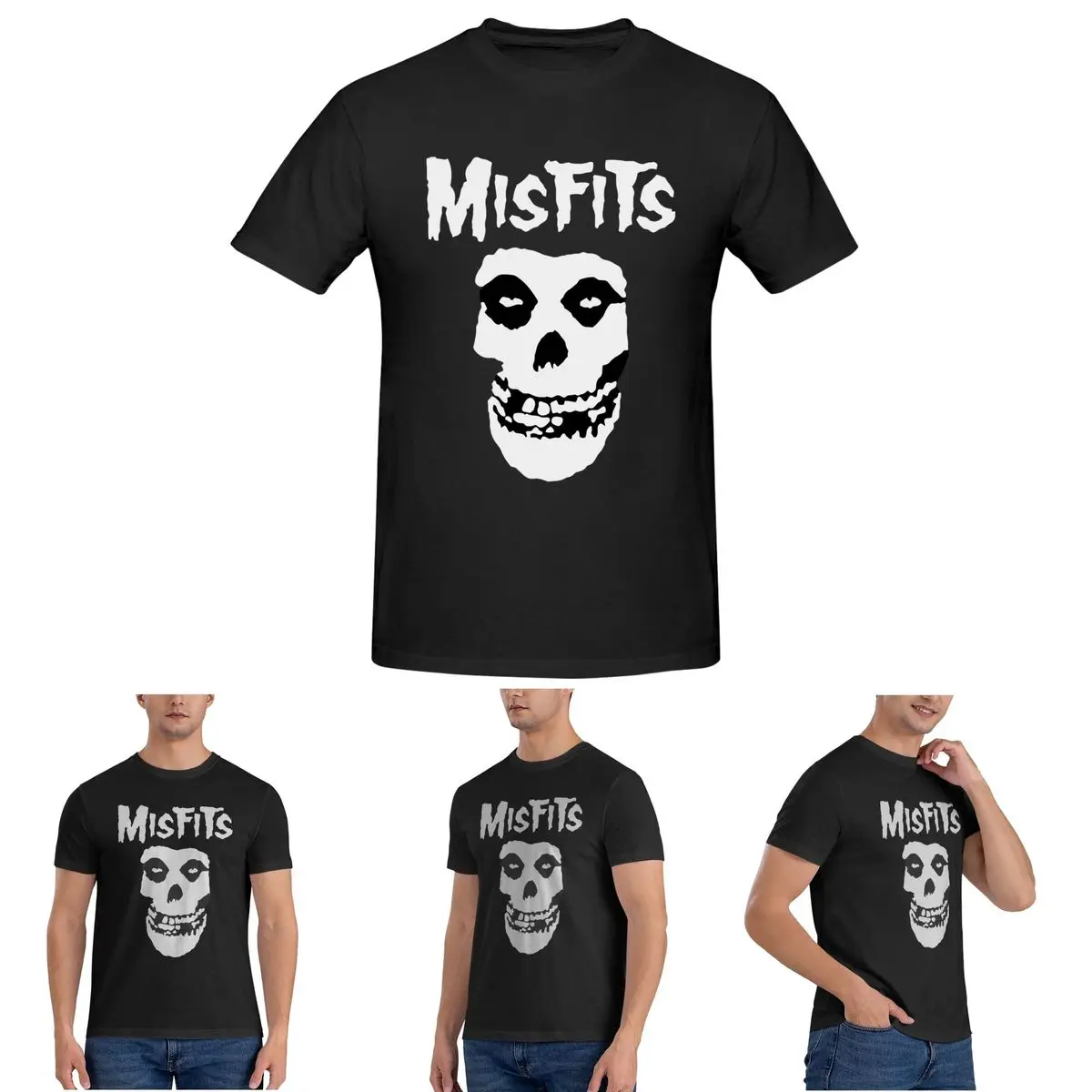 

Мужская сетчатая футболка Bat Skull Misfits из хлопка больших размеров, мужские футболки с коротким рукавом и круглым вырезом, летняя одежда, топы S-6XL