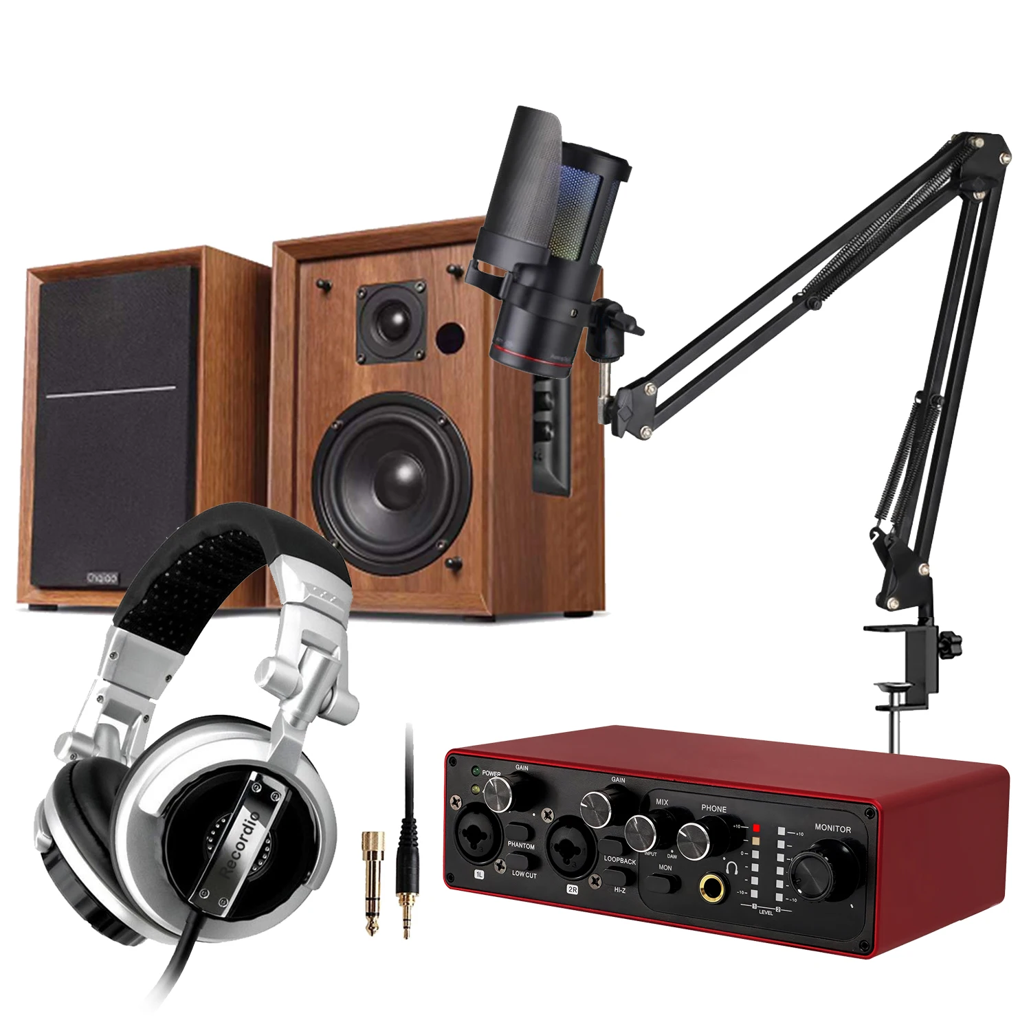 

GAX-MB22 Audio Interface for Recording Songwriting Streaming and Podcasting High-Fidelity Studio Quality Recording