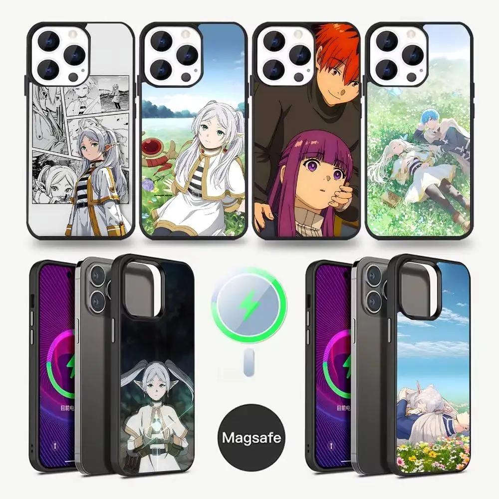 

Anime F-Frieren Beyond Journeys End Phone Case For iPhone 16,15,14,13,12 Pro,Max,Plus Magsafe,Magnetic Wireless Charging Case