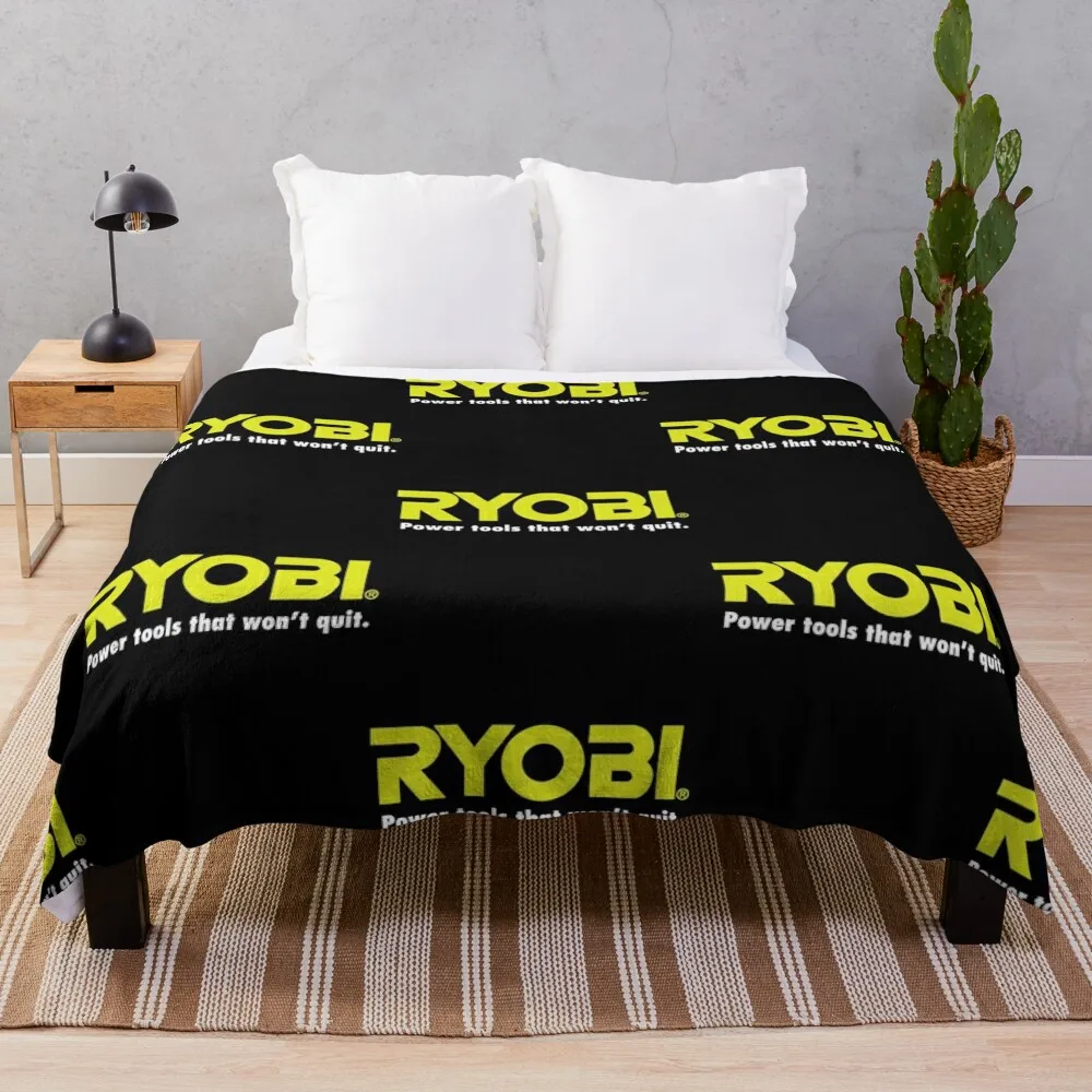 

Электроинструменты-Классическая футболка с логотипом «RYOBI», плед, одеяло, большие декоративные кровати, свободные одеяла