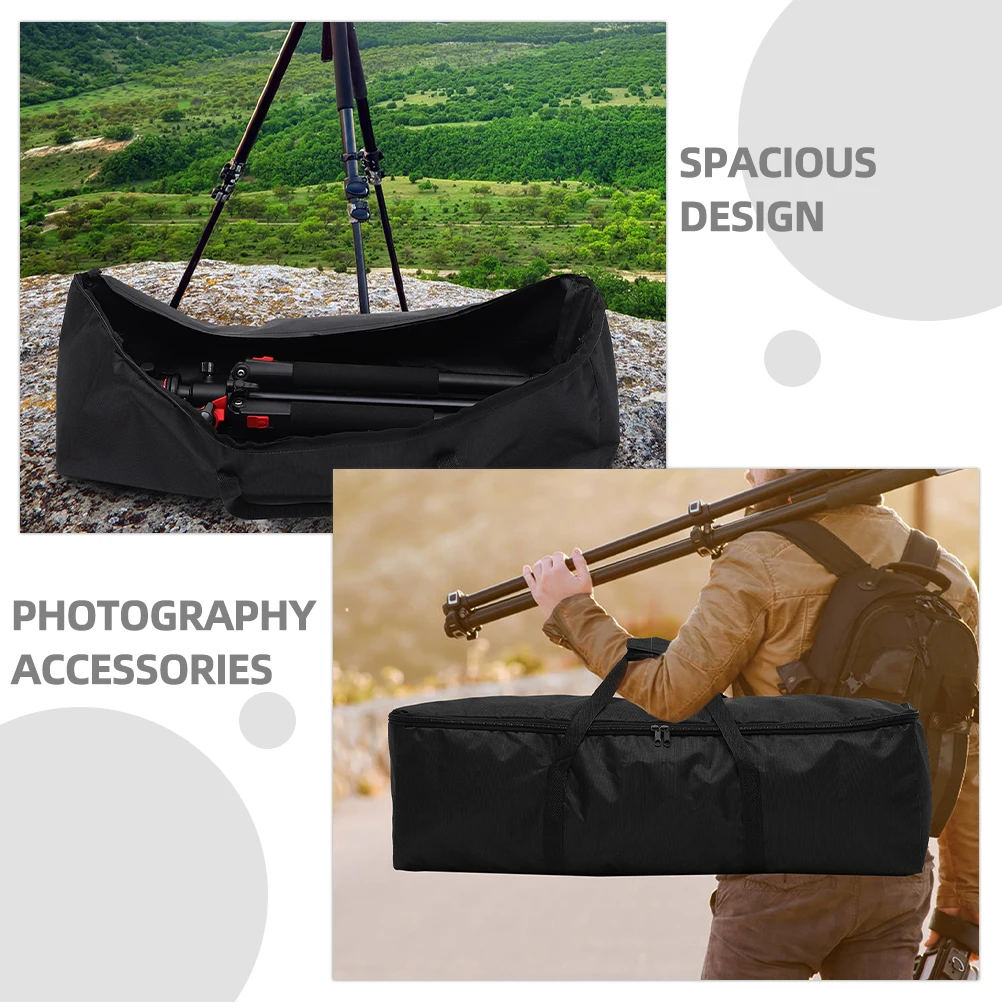 

2 Pcs Photography Equipment Storage Bag Stand Tripod Camping Compact Oxford Cloth Foldable Camera Bags