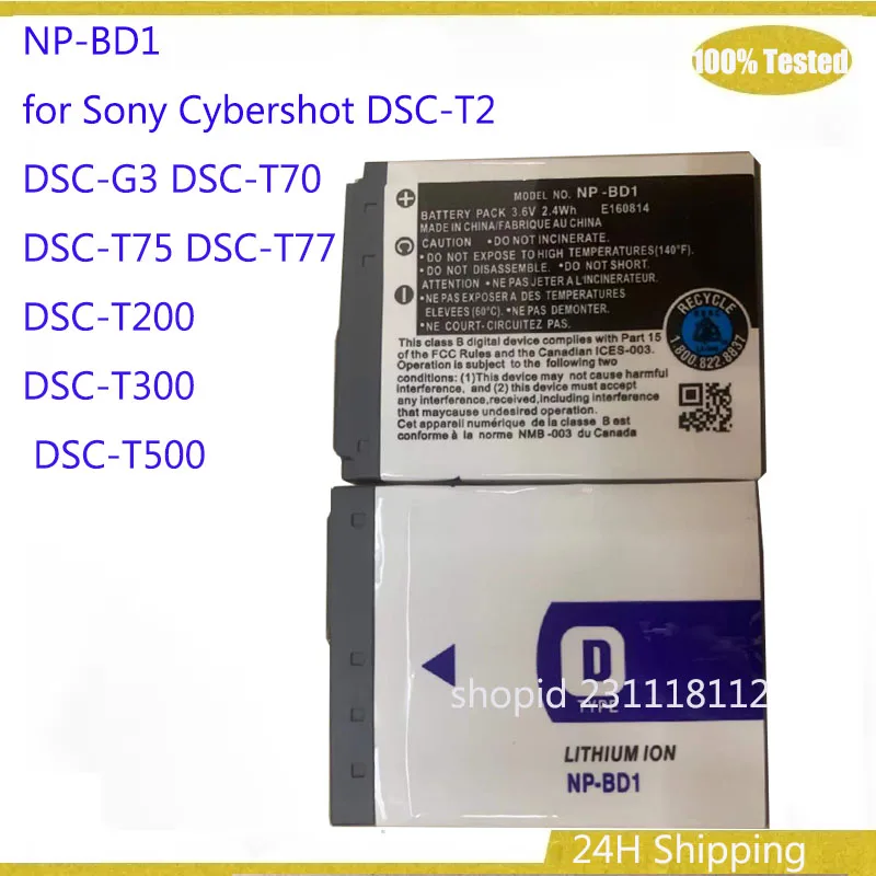 

NP-BD1 NP BD1 NPBD1 Аккумулятор для Sony Cybershot DSC-T2 DSC-G3 DSC-T70 DSC-T75 DSC-T77 DSC-T200 DSC-T300 DSC-T500 Bateria