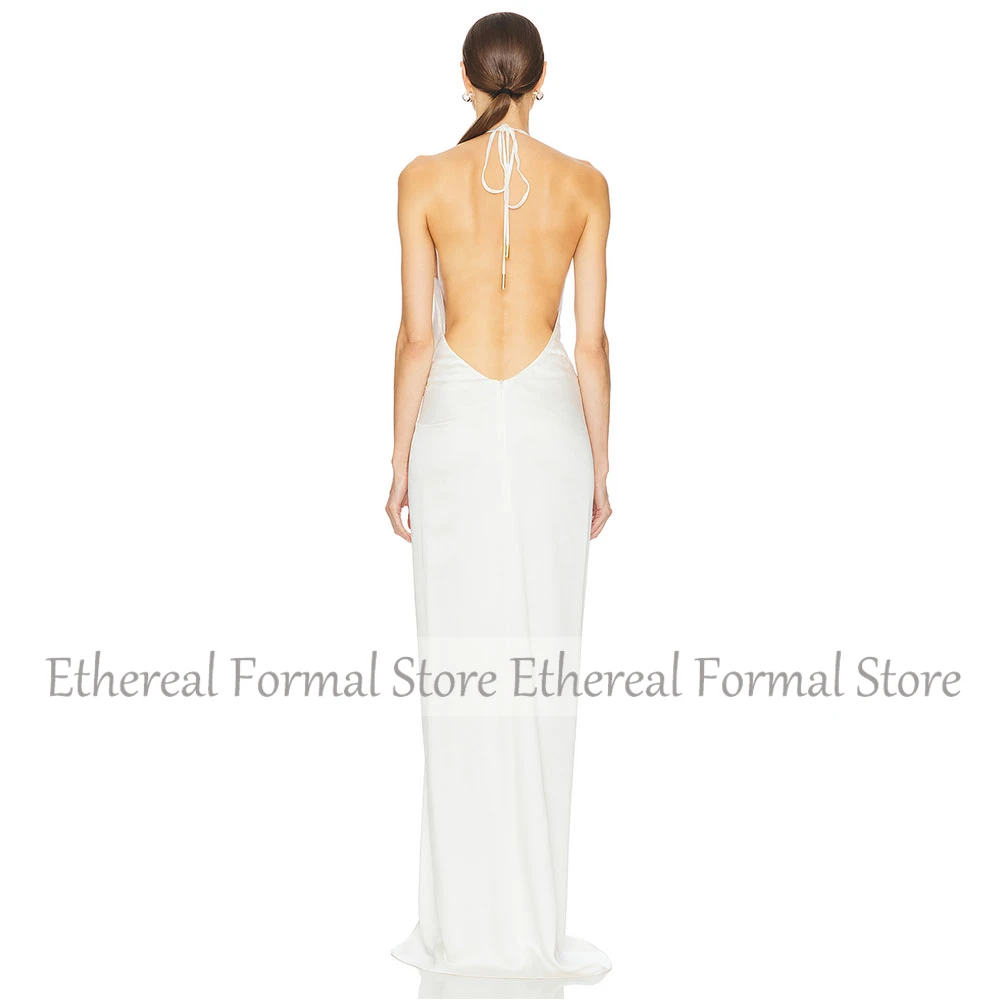 فستان سهرة نسائي عاجي مثير لحفلات الزفاف حورية البحر فستان رسمي للحفلات بطول الأرض مع ثنيات زهور السعودية دكتور