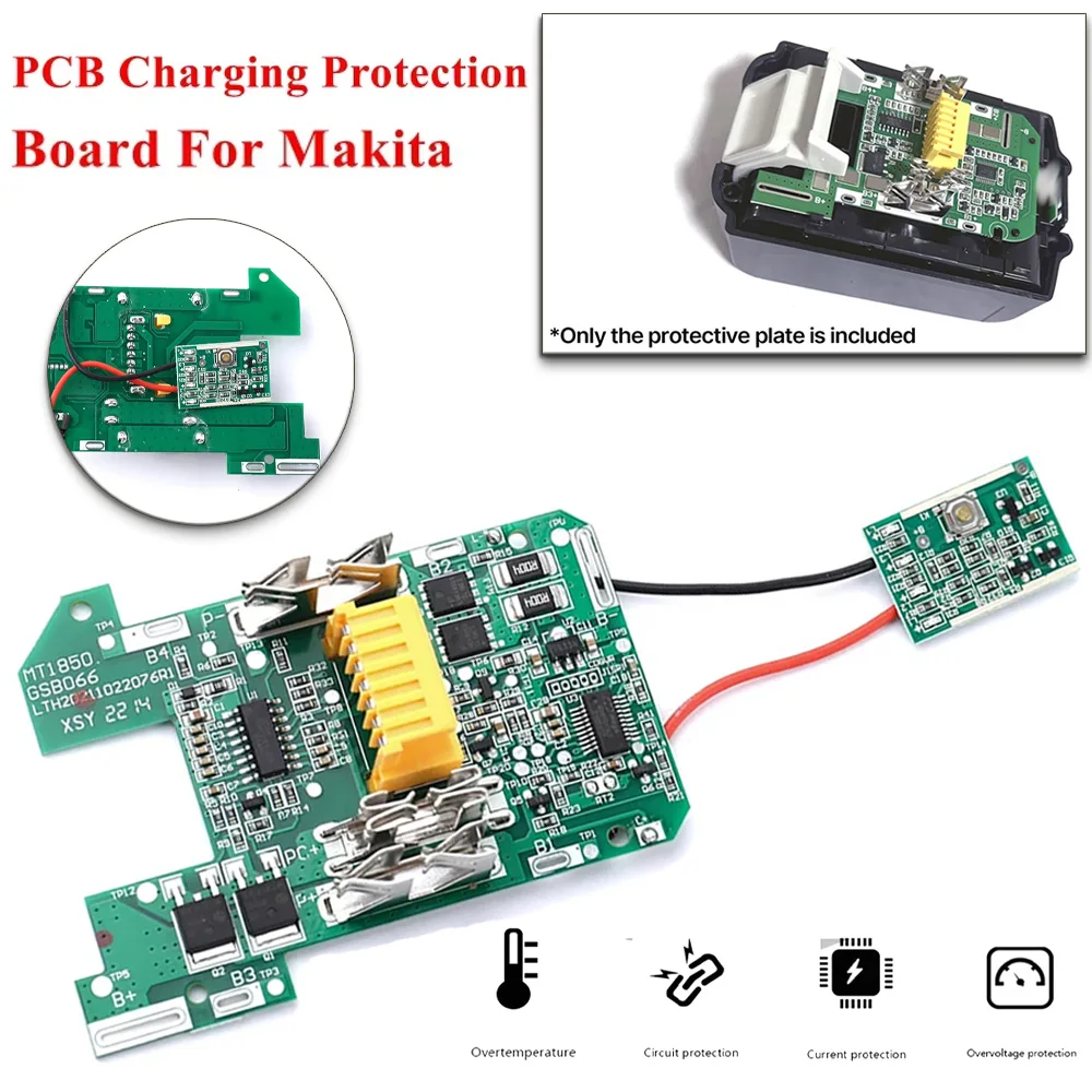 PCB Circuit Board For Makita BL1815 BL1860 LXT400 BL1850 18V Li-ion Battery Charging Protection Plate Power Supply