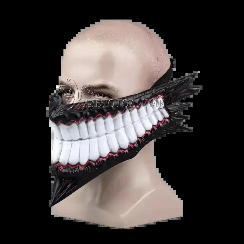 Dandadan Okarun Ken Takakura Cosplay disfraz peluca máscara Turbo abuela poderes uniforme de cuello negro pelo corto rizado traje de Halloween