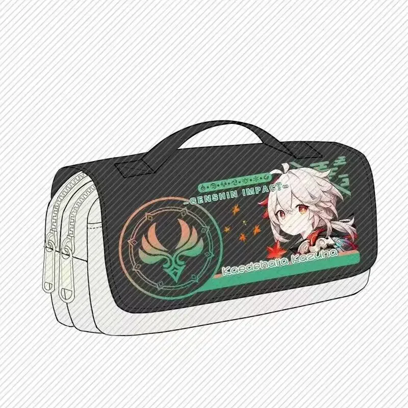 Genshin Impact- Pencil case HUTAO Kaedehara Kazuha Yae Miko, student storage bag