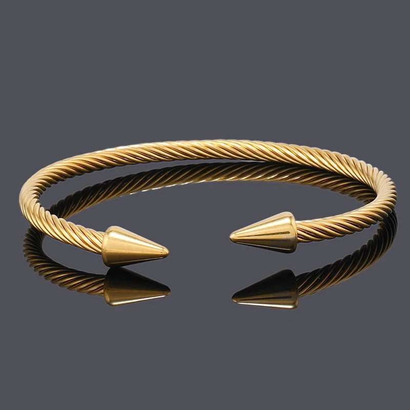 Luxury Arrow Stainless Steel Man Cuff Bracelet Women Jewellery Valentines Day Gift