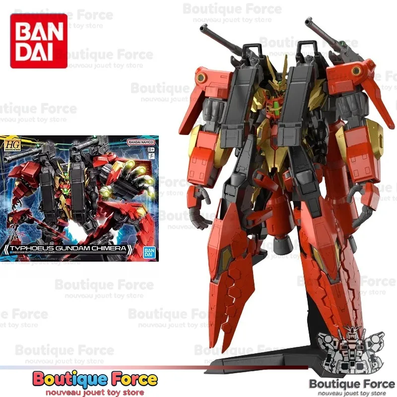 Bandai Gundam TYPHOEUS GUNDAM CHIMERA HG 1/144 Modellbausatz Anime Actionfigur Spielzeug Sammlerstück Geschenk für Kinder Erwachsene Fans