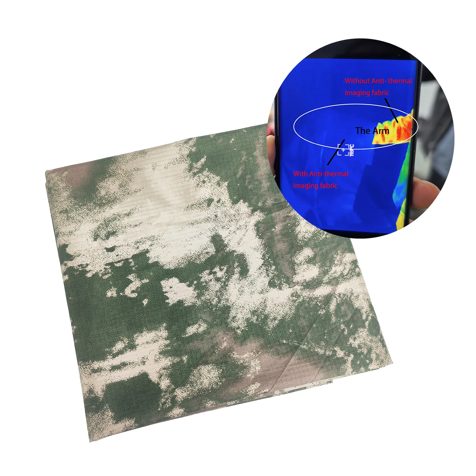 

Anti-thermal imaging Fabric Military Infrared Thermography Protection Camouflage Cloth Signal Blocking EMP Shielding Waterproof