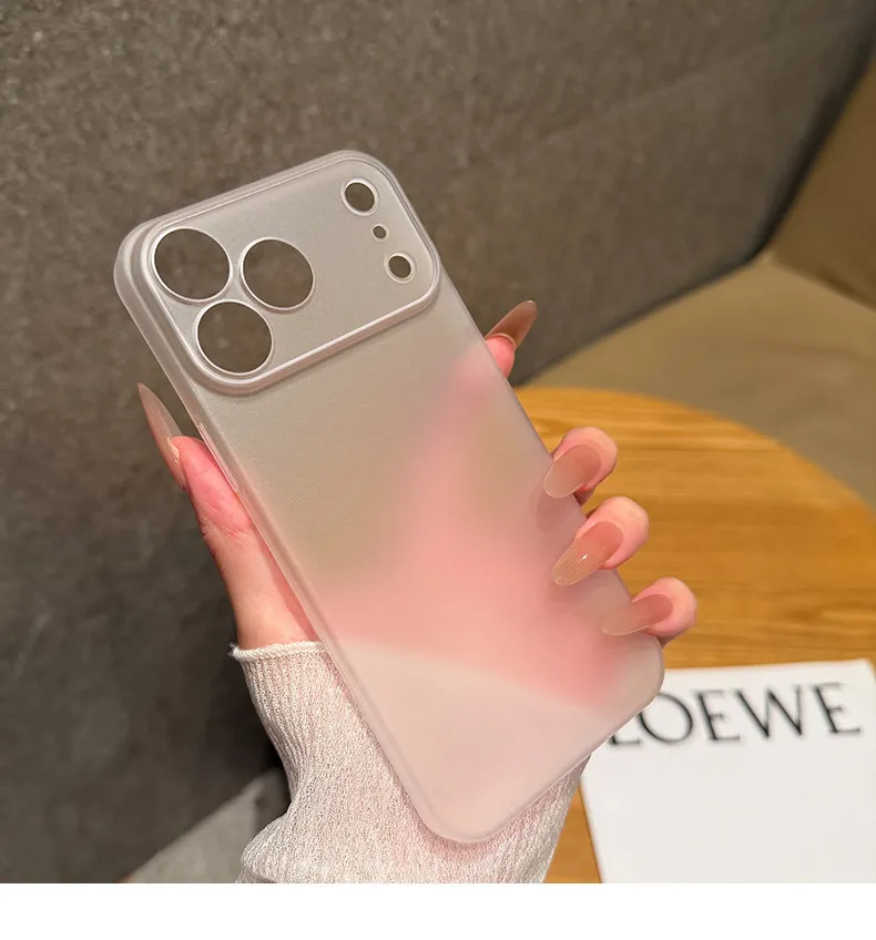 Luxury Ultra Thin 0.3MM PP Case for iPhone 18 17 Air 16 15 14 Plus 13 12 11 Pro Max Hard Clear Translucent Lens Protection Cover