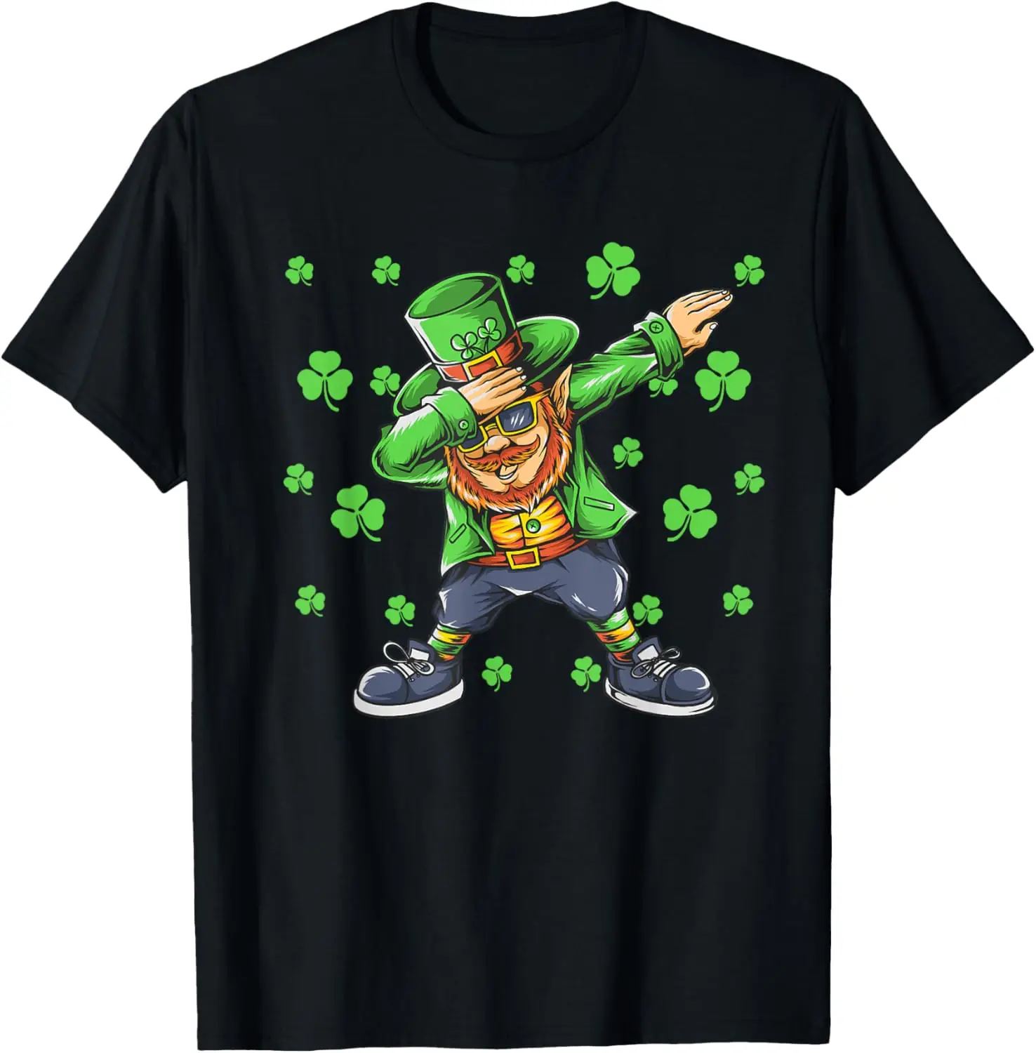 

Футболка с рисунком «День Святого Патрика», футболка с круглым вырезом и короткими рукавами с мультяшным принтом