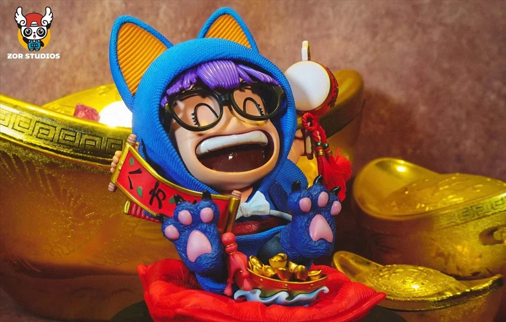 Dr. Slump Anime Figure Arale Figures Wealrh God Figurine Pvc Gk Statue Model Doll Collection Room Decoration Toys Children Gifts