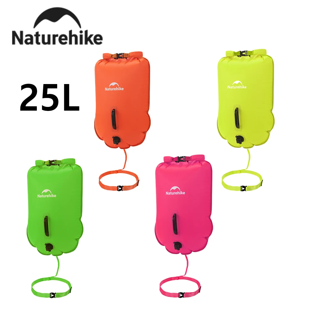 

Надувная водонепроницаемая сумка Naturehike 25 л с защитой для сенсорного экрана, очень большая, для водных видов спорта и спасательных работ
