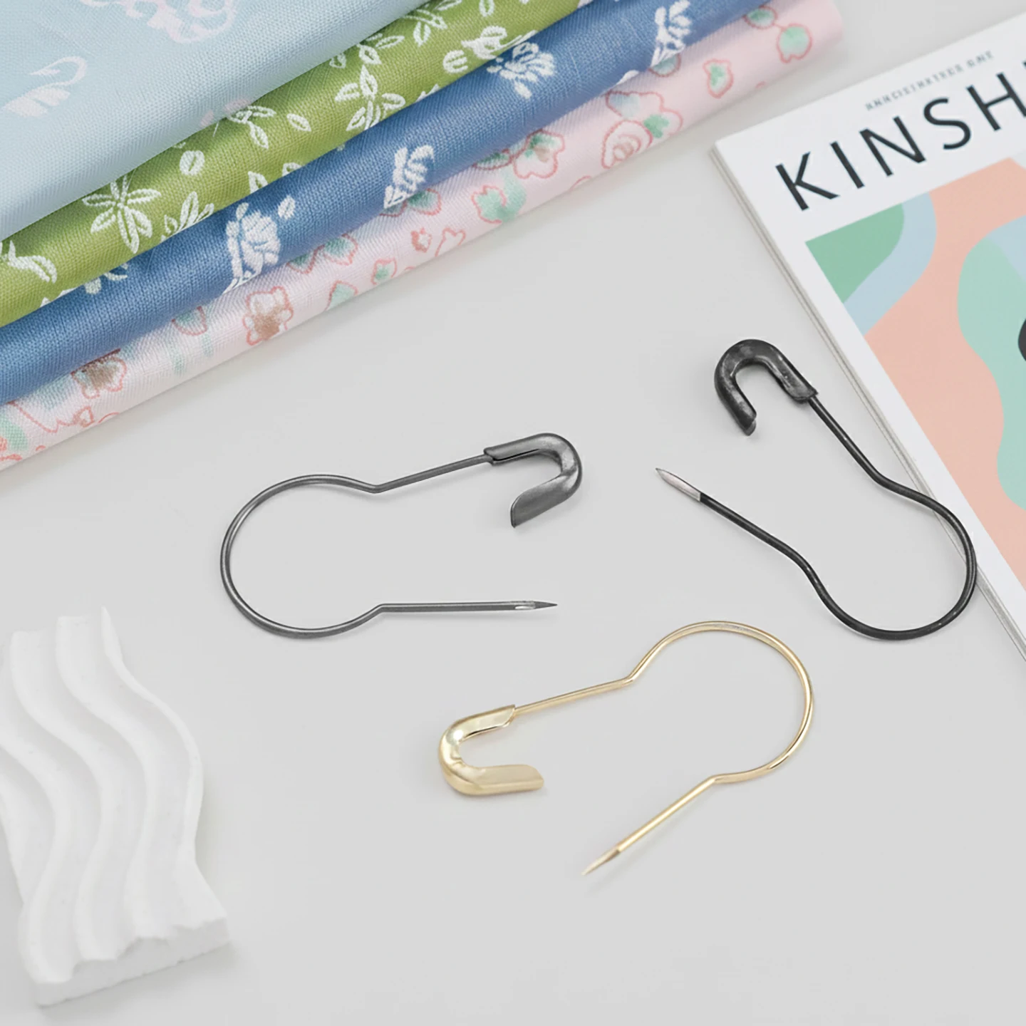 100Pcs/Lot Metal Gourd Safety Pins Clothing Fastening Pins DIY Sewing Craft Brooch Jewelry Making Supplies Accessories view 5