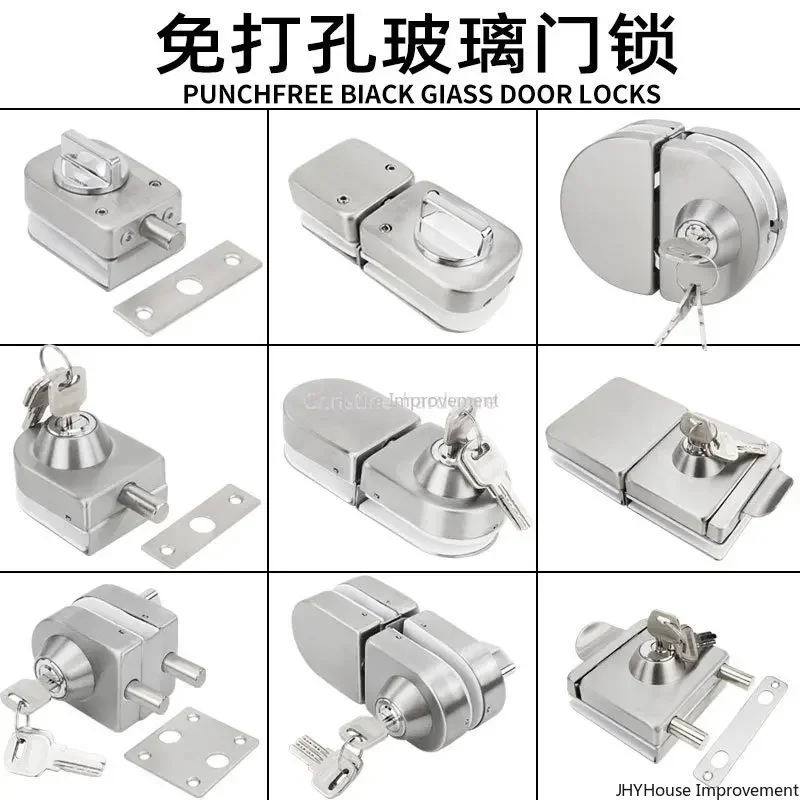 

Stainless Steel Glass Door Lock Floor Latch Lock Bolt Ground Lock For Durable And Anti-corrosion Home Improvement