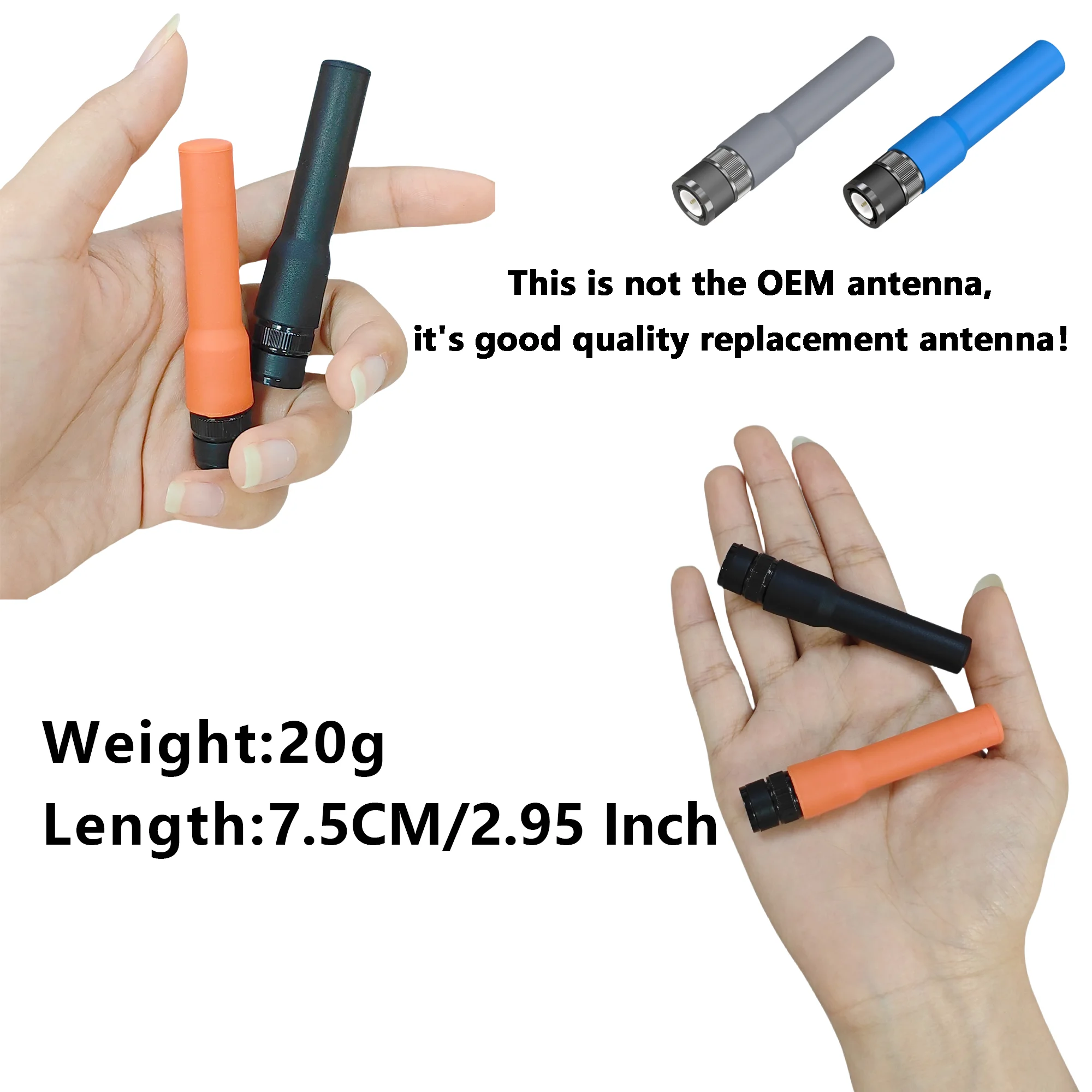 SF-20 Soft Short Antena VHF UHF Mini Colorful BNC Compatible With Motorola CP500 Kenwood IC-V82 Wilson Walkie Talkie Accessory view 4