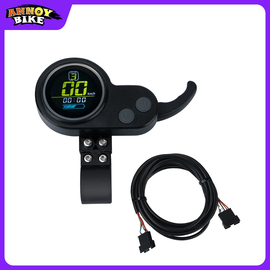 

Electric Scooter LCD Display With Accelerator 36V 48V 52V 60V 72V Ebike Screen Colorful Speed 3 Gears Power Display Accessories