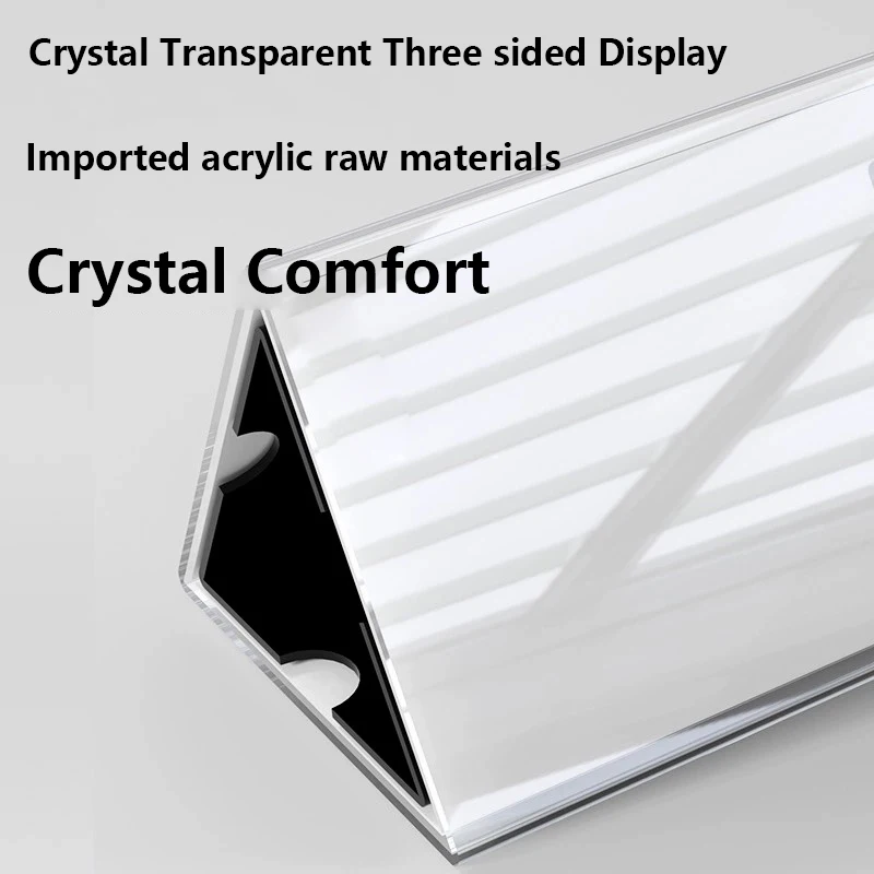 Acrylic Sign Holder Tabletop Restaurant Menu Holder Price Tag Display Stand Desktop Display Board Rotatable Sign Holder