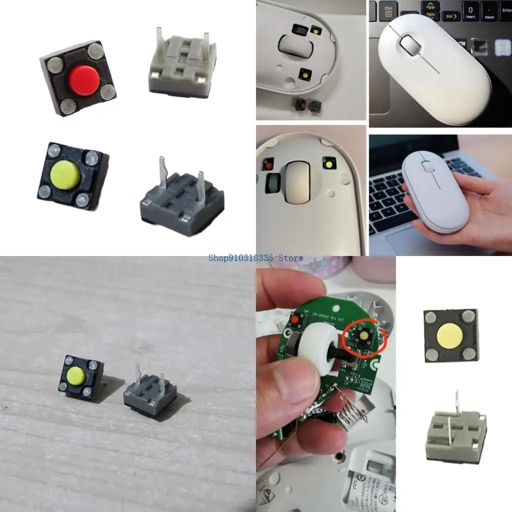 

10Pieces Mouse Microswitches For Mute And Efficient Use Precise Easy Replace