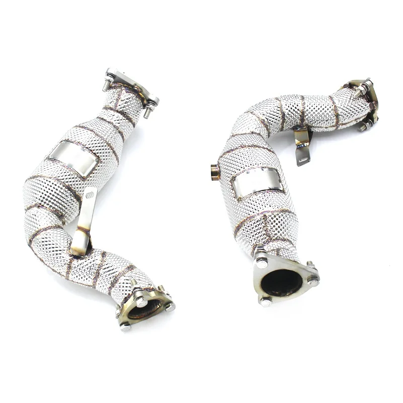 

Head Section High flow Pipes Exhaust Pipes branch downpipe Exhaust Pipe with catalyst For Audi S4/S5 B8/B8.5 3.0T