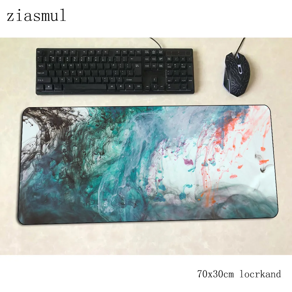 Smoke Large Pink Mousepad Gamer Cute Kawaii XXL Gaming Mouse Pad Rubber Otaku Locking Edge Big Fashion Laptop Notebook Desk Mat