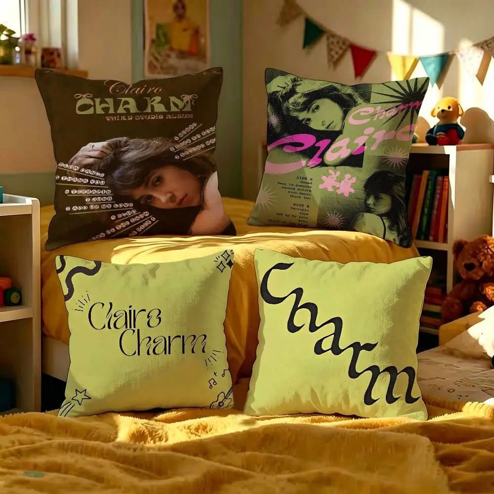 Singer C-Clairos C-Charm Cushion Cover Car Throw Pillow Case For Sofa Car Christmas Gift 40x40cm 45x45cm
