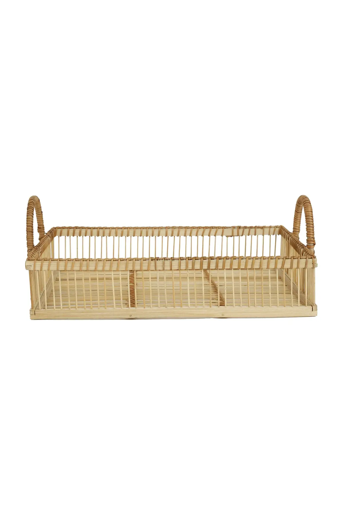 

Plastic tray, bamboo rectangular, small, with handle, small, 38*28cm. Luxury 2022 tray Tea tray