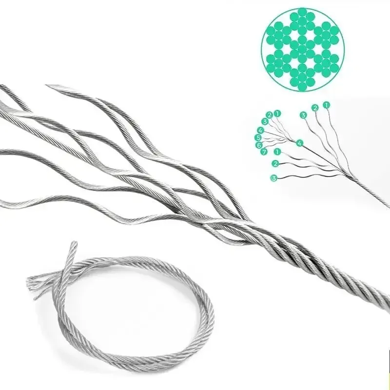 Heavy - Duty Winch Steel Wire Rope High - Strength Flexible Cable for Vehicle Recovery Towing Lifting Hoisting Engineering