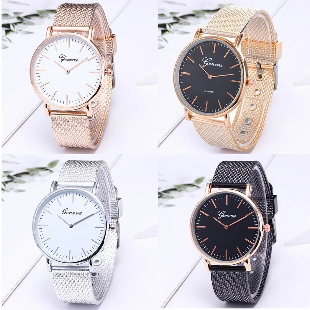 Men Luxury Stainless Steel Quartz Sport Plastic Band Wrist Watch