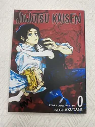 1 Livros Anime Jujutsu Kaisen 0 Japão Juventude Adolescentes Fantasia Ciência Mistério Suspense Manga Quadrinhos Inglês HVV