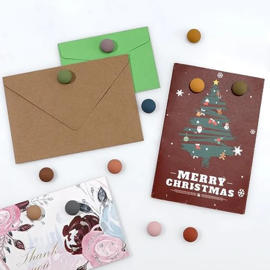 12pcs Modern tive Mult Round Fridge Magnets Strong Magnetic Push Pins 0.7 ih 18mm 12 Count