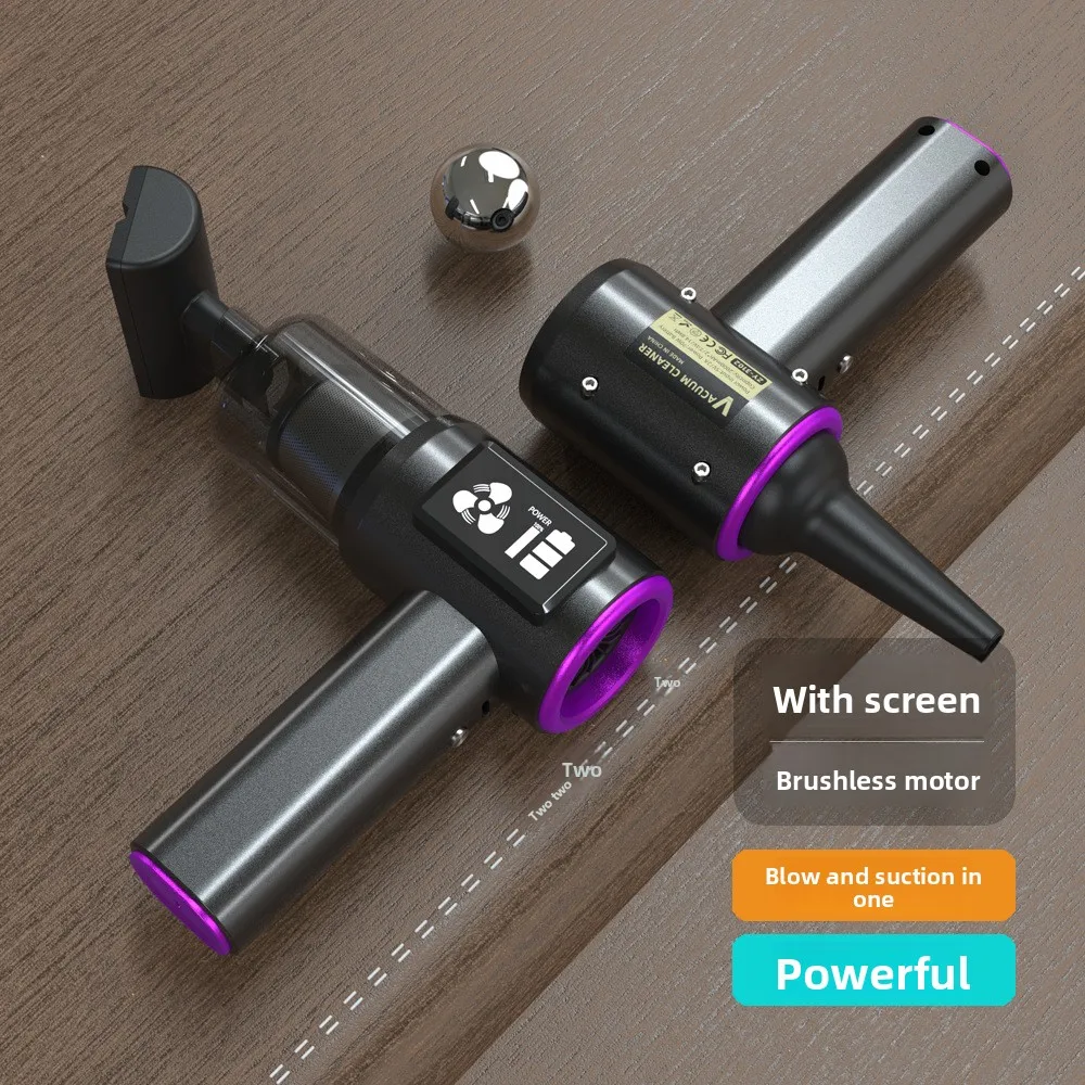 

Многофункциональный беспроводной ручной пылесос для автомобиля и дома с дисплеем заряда батареи, бесщеточным двигателем и супермощным всасыванием