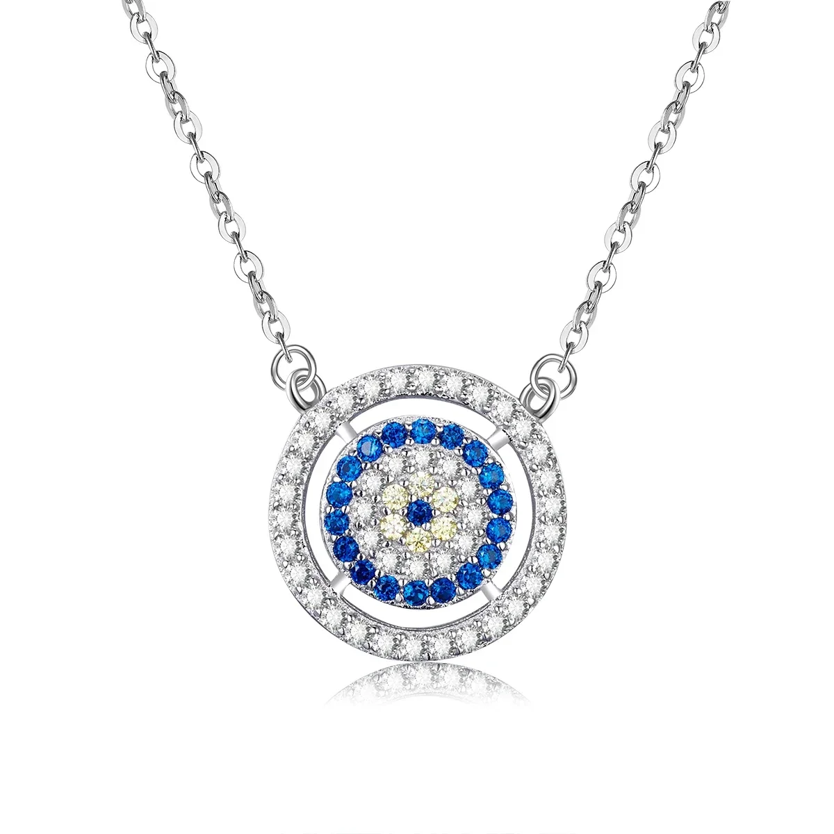 TONGZHE 925 Sterling Silver Evil Eye Necklace Women Turkish Blue Eyes Necklace Boy Friend Gift  Gold Chain Fashion Jewelry 2019