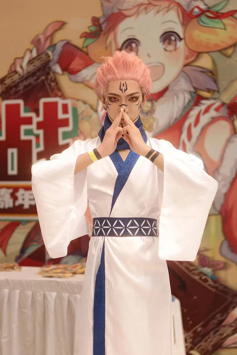 2025 Halloween Anime Jujutsu Kaisen Cosplay Kostuum Iori Utahime Ryomen Sukuna peluca Japón Kimono Hanfu vestido conjunto Halloween