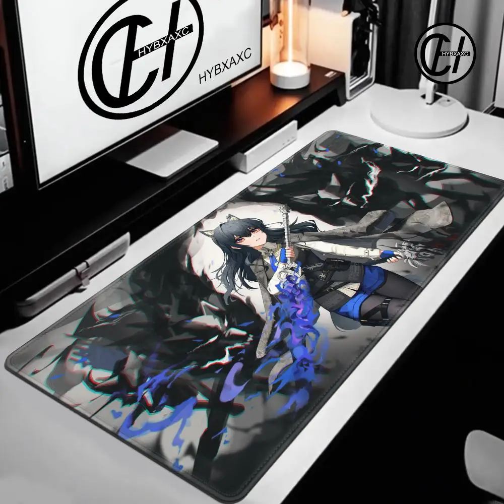 

HD Printing Kawaii Texas Arknights Rubber Mouse Pad Game Mouse Mat With Lock Edge Durable Keyboard Mat Gaming Accessories