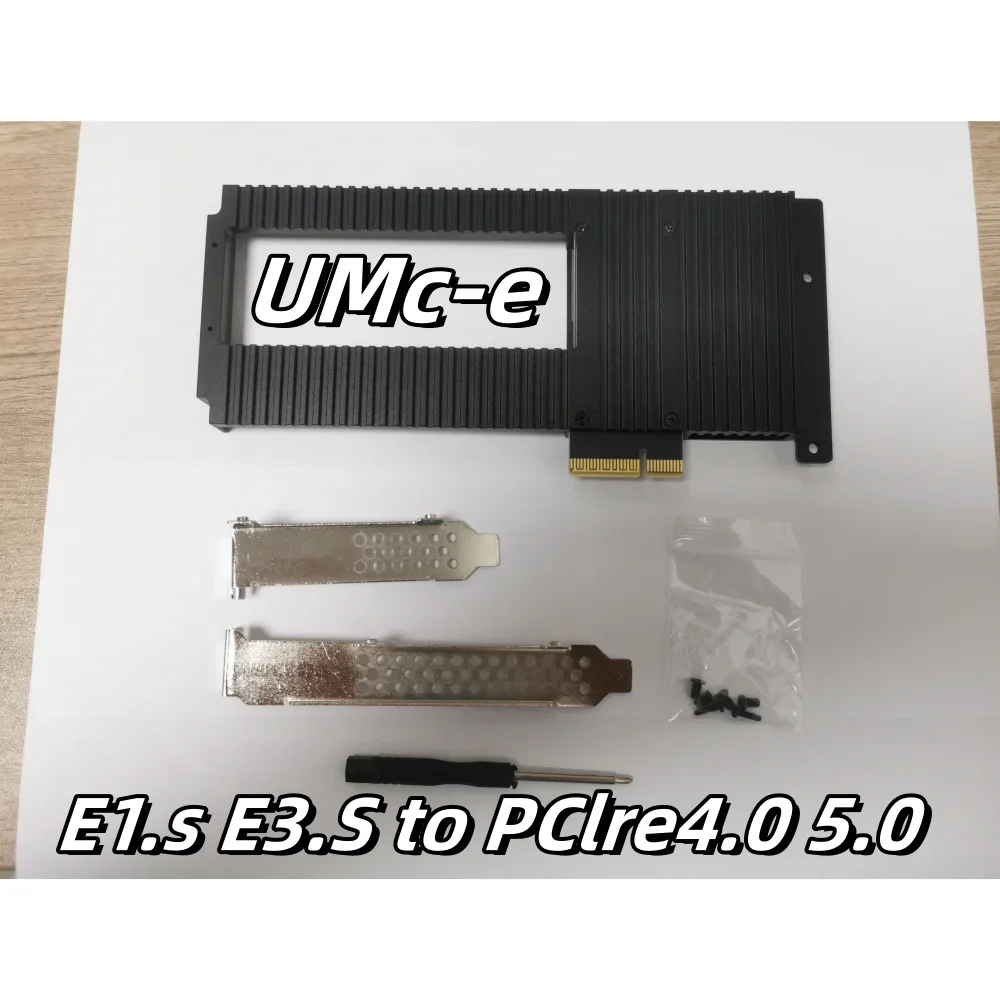 Tarjeta adaptadora unidad de estado sólido de media altura PARA UMCCOY p5801x CD6E1. S E3. S a PCIe 4.0 5.0 NVMe SSD a PCIe × 4 5.0