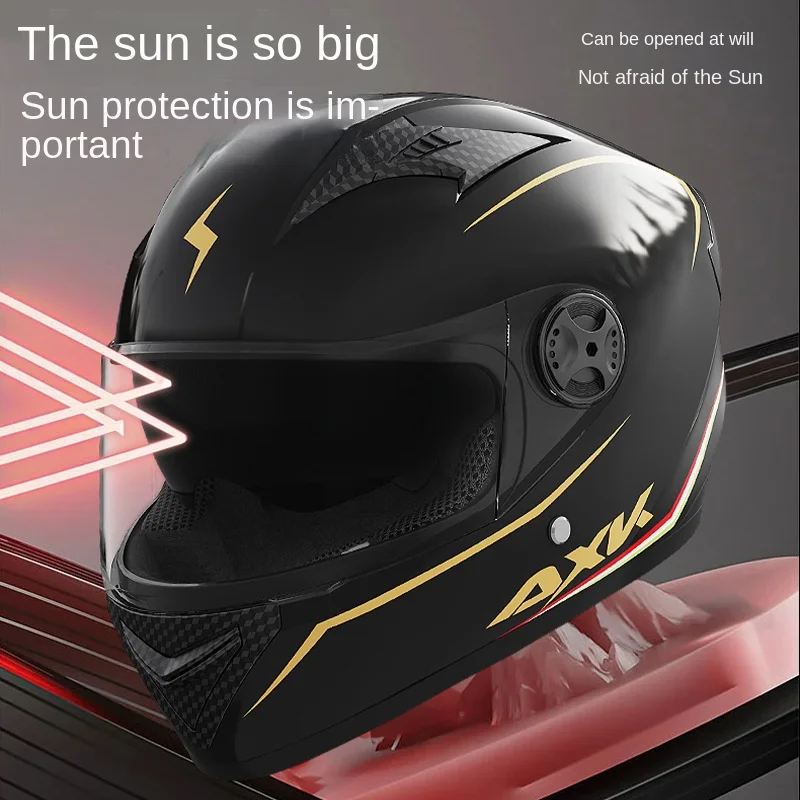 

Electric motorcycle helmets for men and women, winter warm riding, ABS full helmet, motorcycle style safety helmet, cross-border