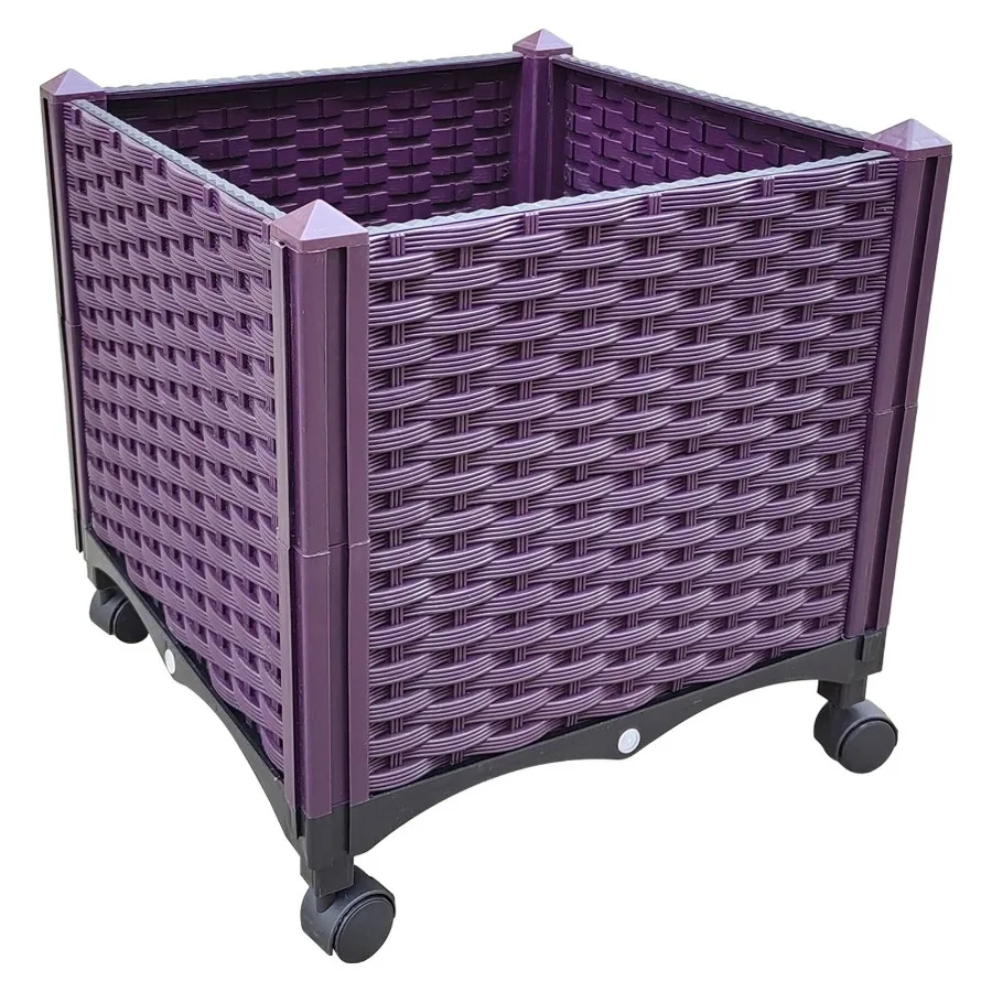 

Rolling Raised Garden Bed with Deep Planter Boxes Mobile Planters on Wheels for Indoor and Outdoor Plants Elevated Garden Boxes