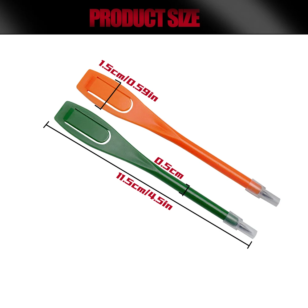 Golf Scoring Pencils 5 Pcs Or 20 Pcs / Set 7 Colors Plastic Golf Marker Pen Clear Lead Writing Scoring Pen Scorer Pencil