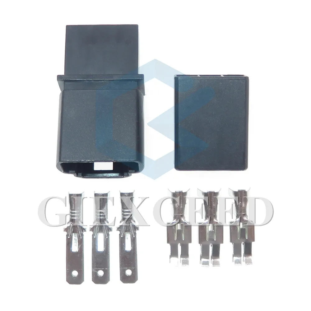 2 مجموعات 3 دبوس التيار المتناوب الجمعية 1823137-1 1823138-1 4G0919321A 4G0919321 السيارات ذكر أنثى لرسو السفن موصلات كابل السيارة تسخير المقبس #5