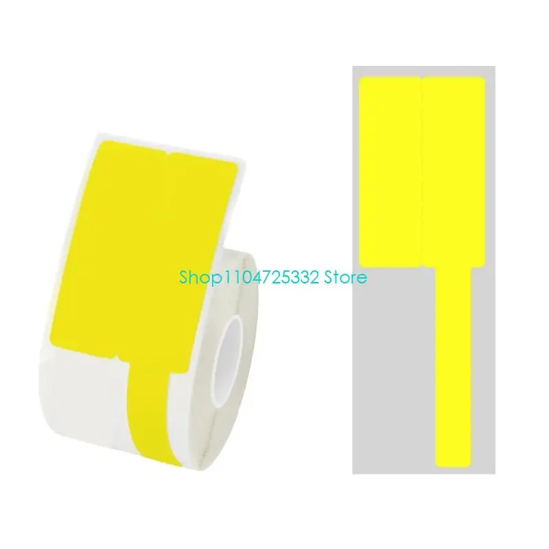P5EA 1 Roll Waterproof Cable Label for Management Can Write On, Selves Adhesive Wire Label Printable for Printer Handwriting