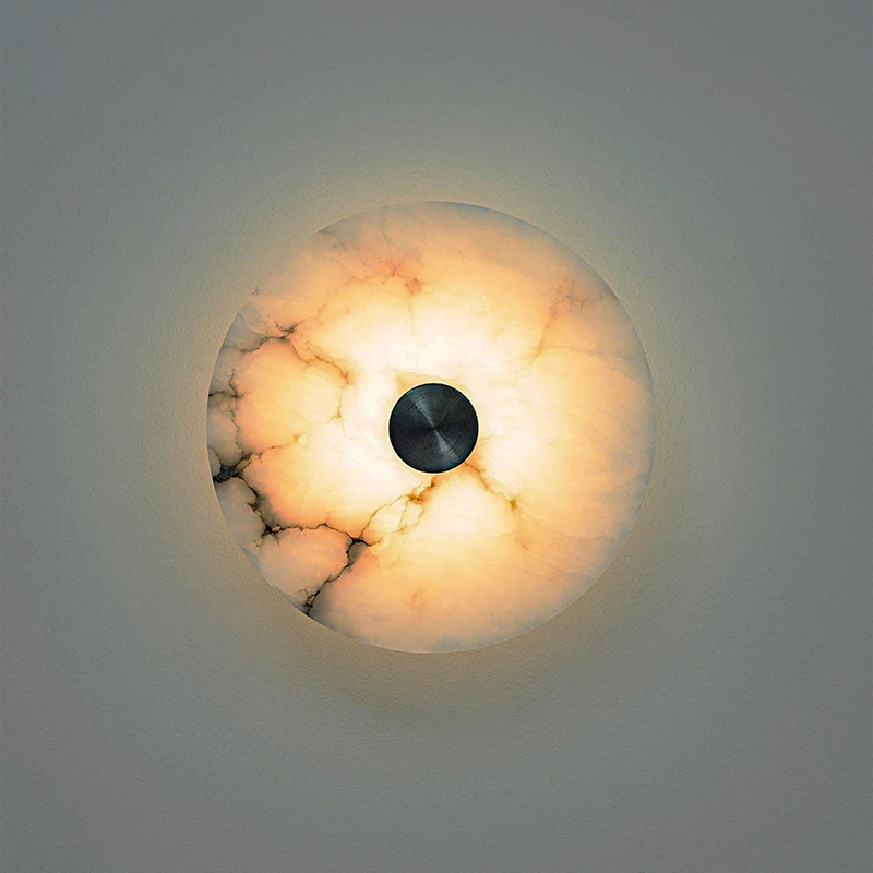 

Nordic style modern marble lamp interior decoration living room bedroom aisle night atmosphere lighting