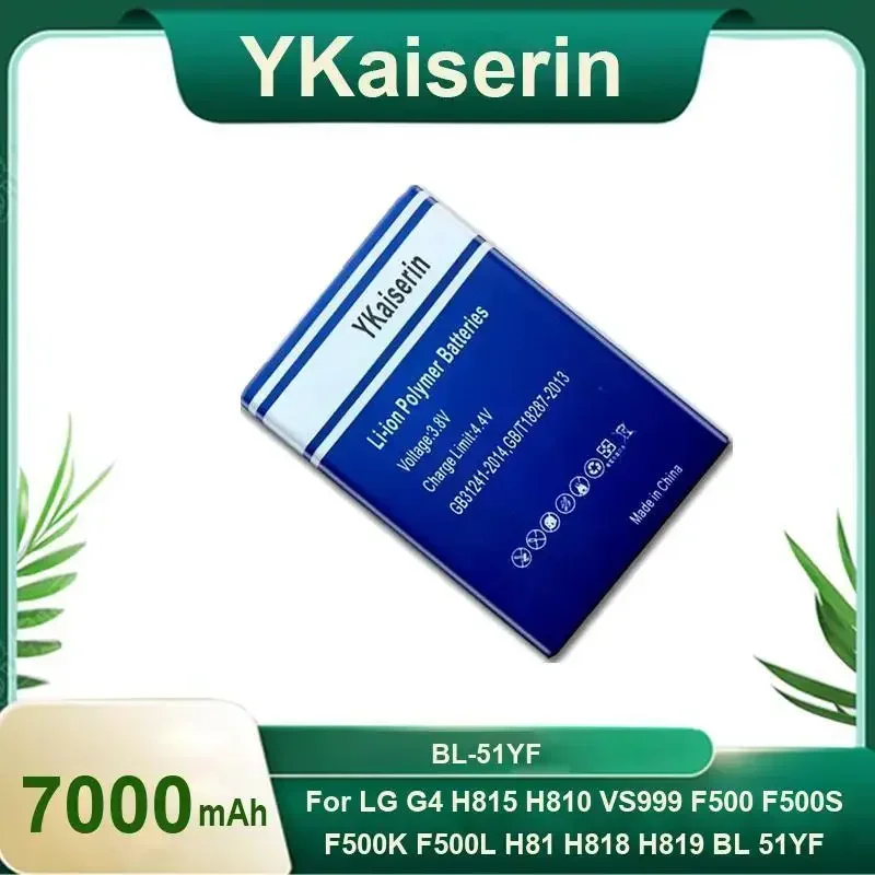 

YKaiserin BL51YF BL-51YF Аккумулятор для LG G4 H815 H811 H810 H818 H819 V32 VS986 VS999 US991 LS991 F500 G Stylo F500 F500S F500L\