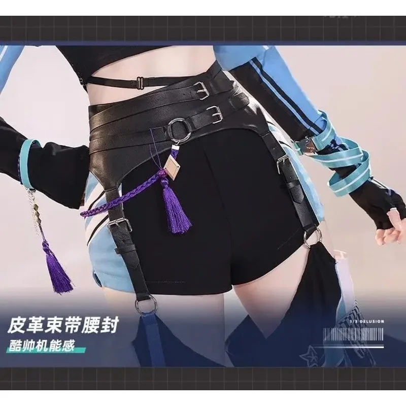 【Wetrose】 Wanderer Racer Doujin 코스프레 의상 게임 Genshin Impact SR 캐주얼웨어 의상 스카라마우체 할로윈